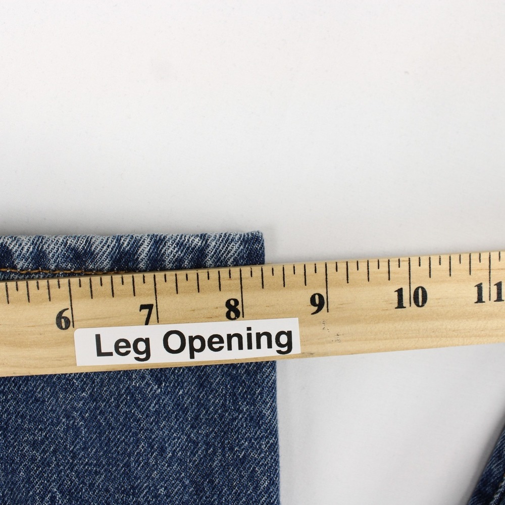 Levis 94 Baggy Jeans Womens 31 Blue Mid Rise Loose Fit Straight Leg Denim - Picture 7 of 11